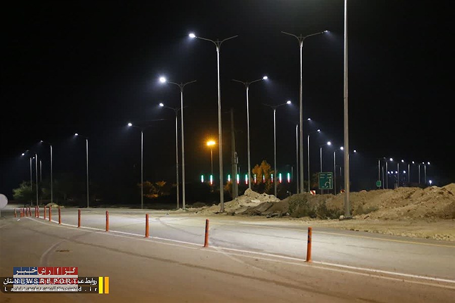 راه اندازی بیش از ۲ کیلومتر سیستم روشنایی طولی در محور لار - جهرم