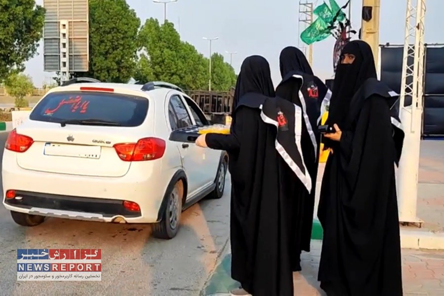 دختران دهه نودی لامرد پای کار حسین(ع)