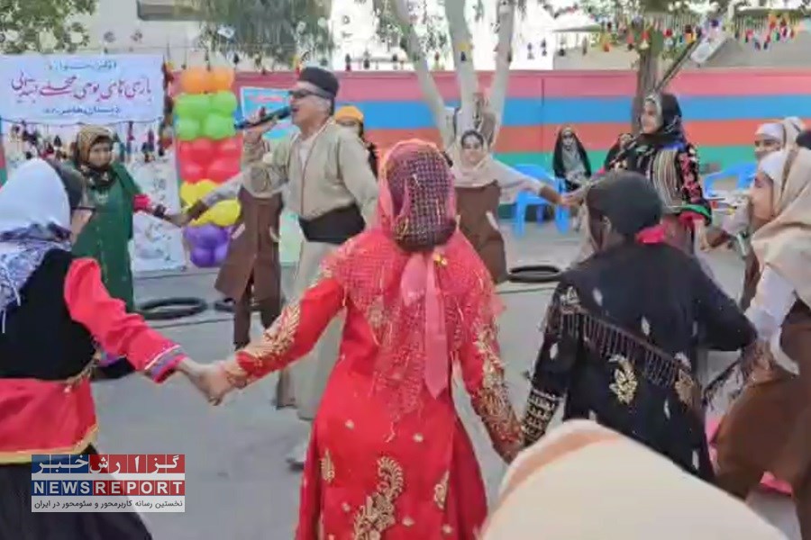 جشنواره بازی های بومی محلی در مدرسه هاجر لامرد