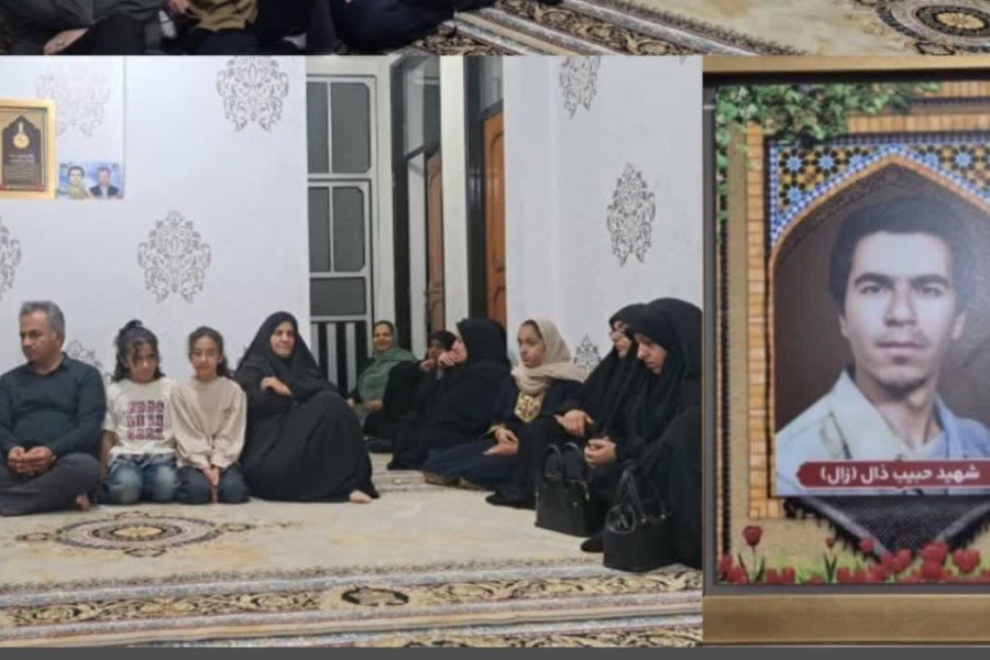 دیدار بسیجیان محله خندق با همسر شهید والامقام حبیب زال به مناسبت تکریم همسران شهدا