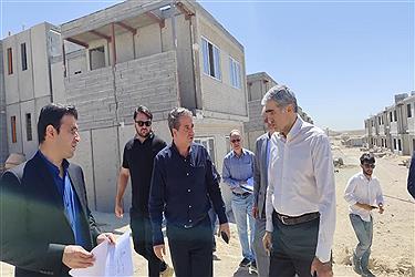 تصویر بازدید رئیس هیات عامل صندوق ملی مسکن از روند پیشرفت‌ پروژه های نهضت ملی مسکن در ماهدشت
